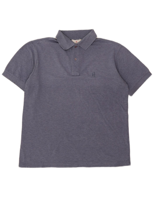 Conte of Florence Herre poloshirt Medium Navyblå Flecked Bomuld