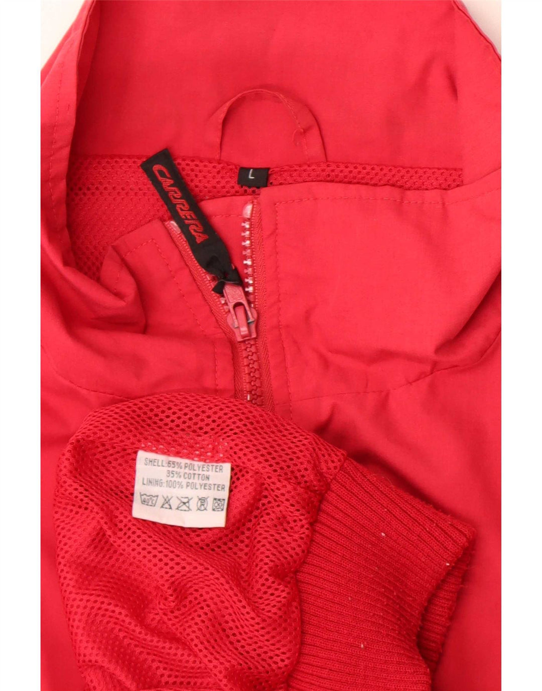 Carrera Herre Graphic Bomber Jacket UK 40 Large Red Polyester