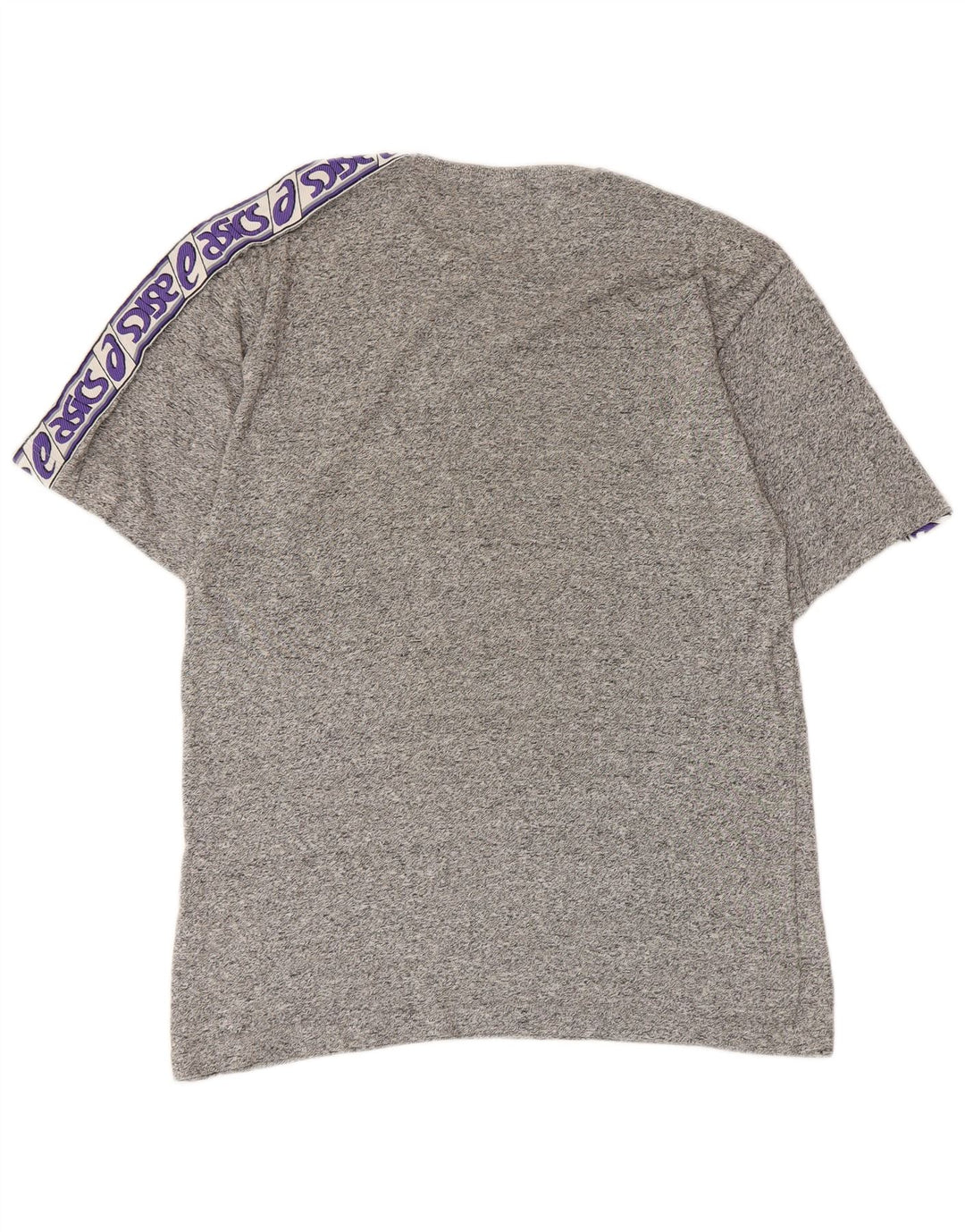 Asics Herre grafisk T-shirt Top Lille grå Flecked Bomuld