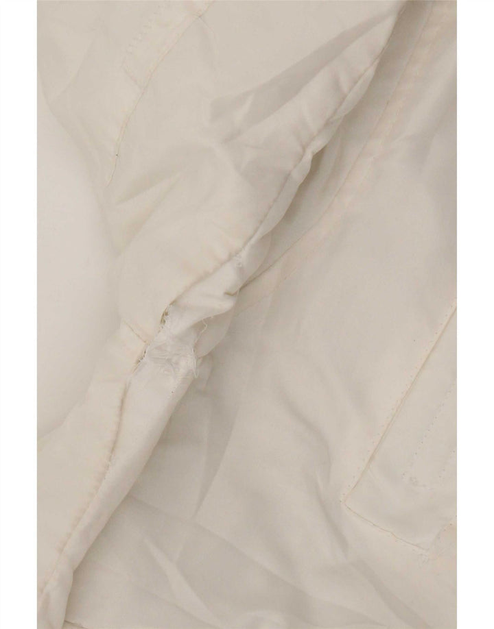 Jack & Jones Herre Hooded Bomber Jacket UK 38 Medium White Polyester