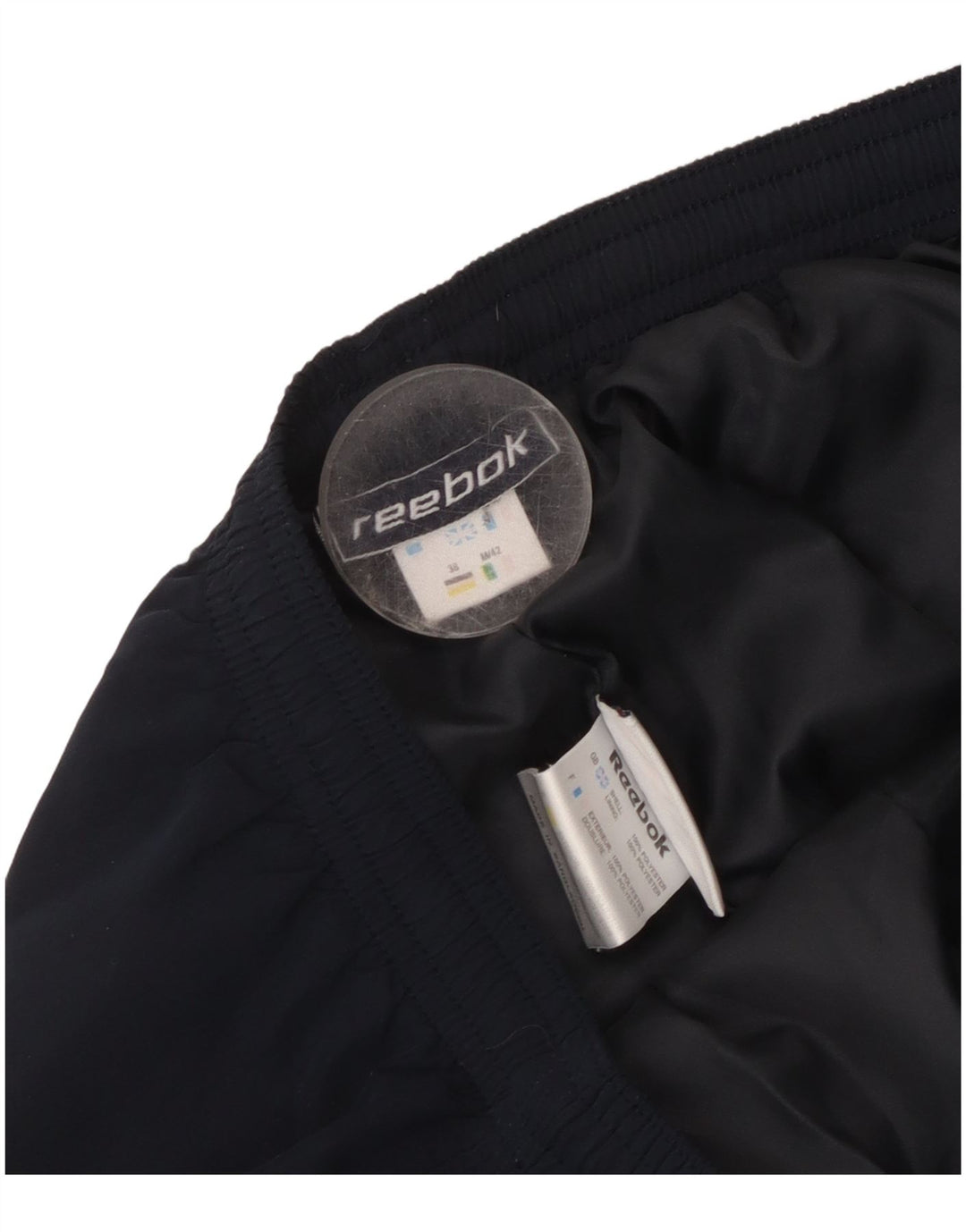 Reebok Træningsdragtsbukser til kvinder UK 12 Medium Navy Blue Polyester