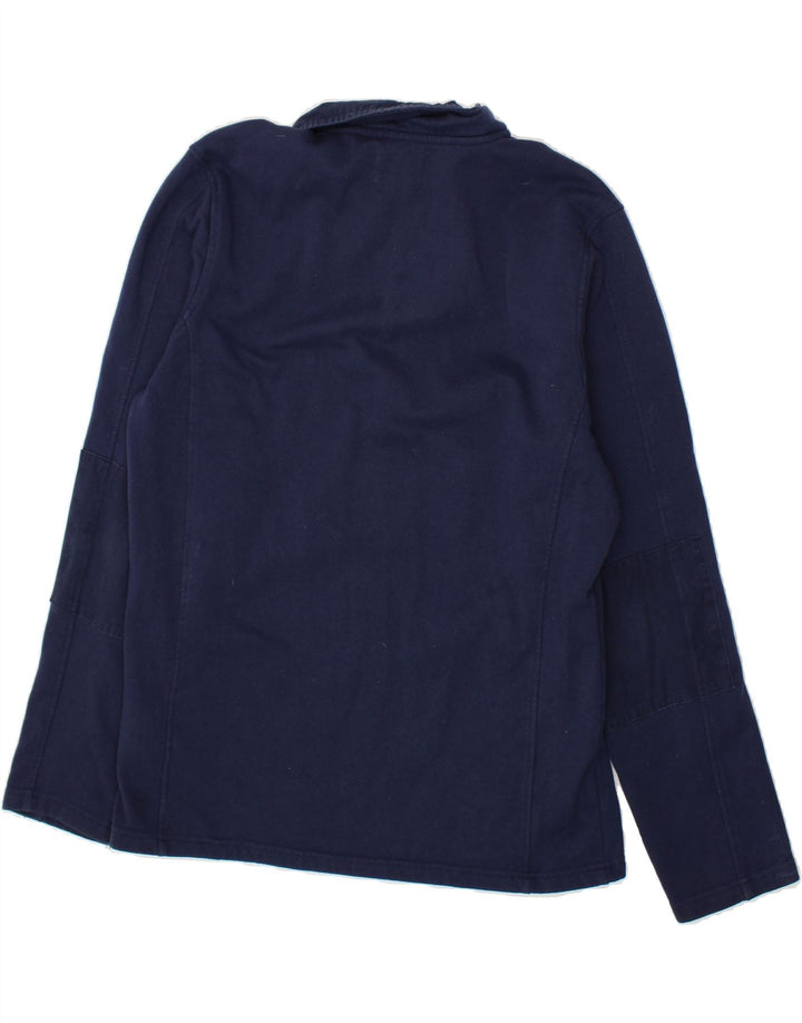 MOUNTAIN WAREHOUSE Mens Zip Neck Sweatshirt Jumper Medium Navy Blue Cotton Vintage Mountain Warehouse and Second-Hand Mountain Warehouse from Messina Hembry 