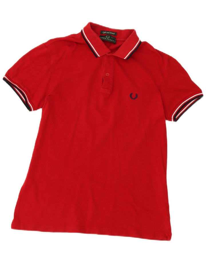 Fred Perry Herre poloshirt Medium rød bomuld