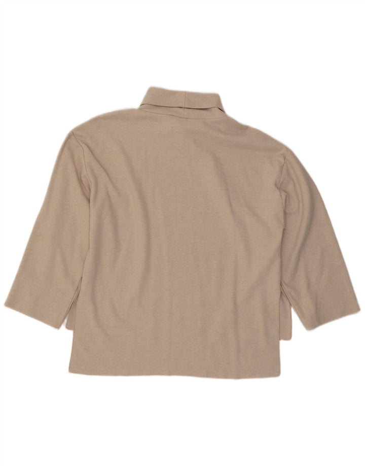 Zara Dame Top 3/4 ærmer UK 16 Large Beige