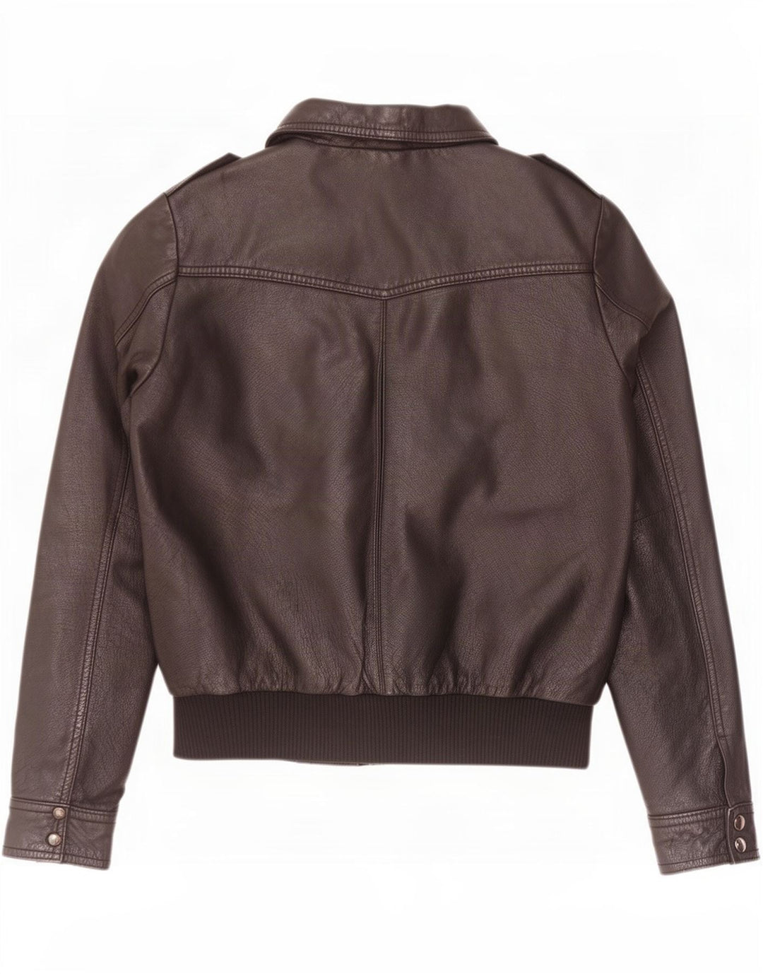 H&M Military Læderjakke til kvinder UK 14 Medium Sort