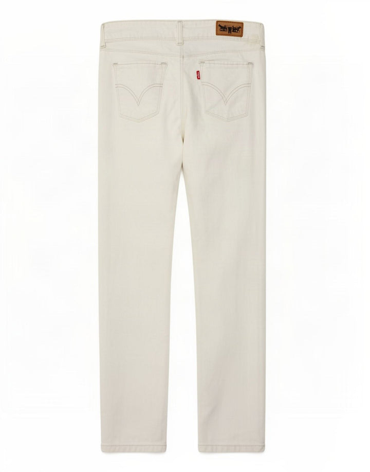 Levi's Dame 571 Slim Jeans W29 L29 Hvid Bomuld