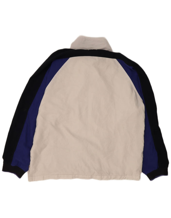 Sergio Tacchini Herre træningsdragt Topjakke XL Hvid Colourblock