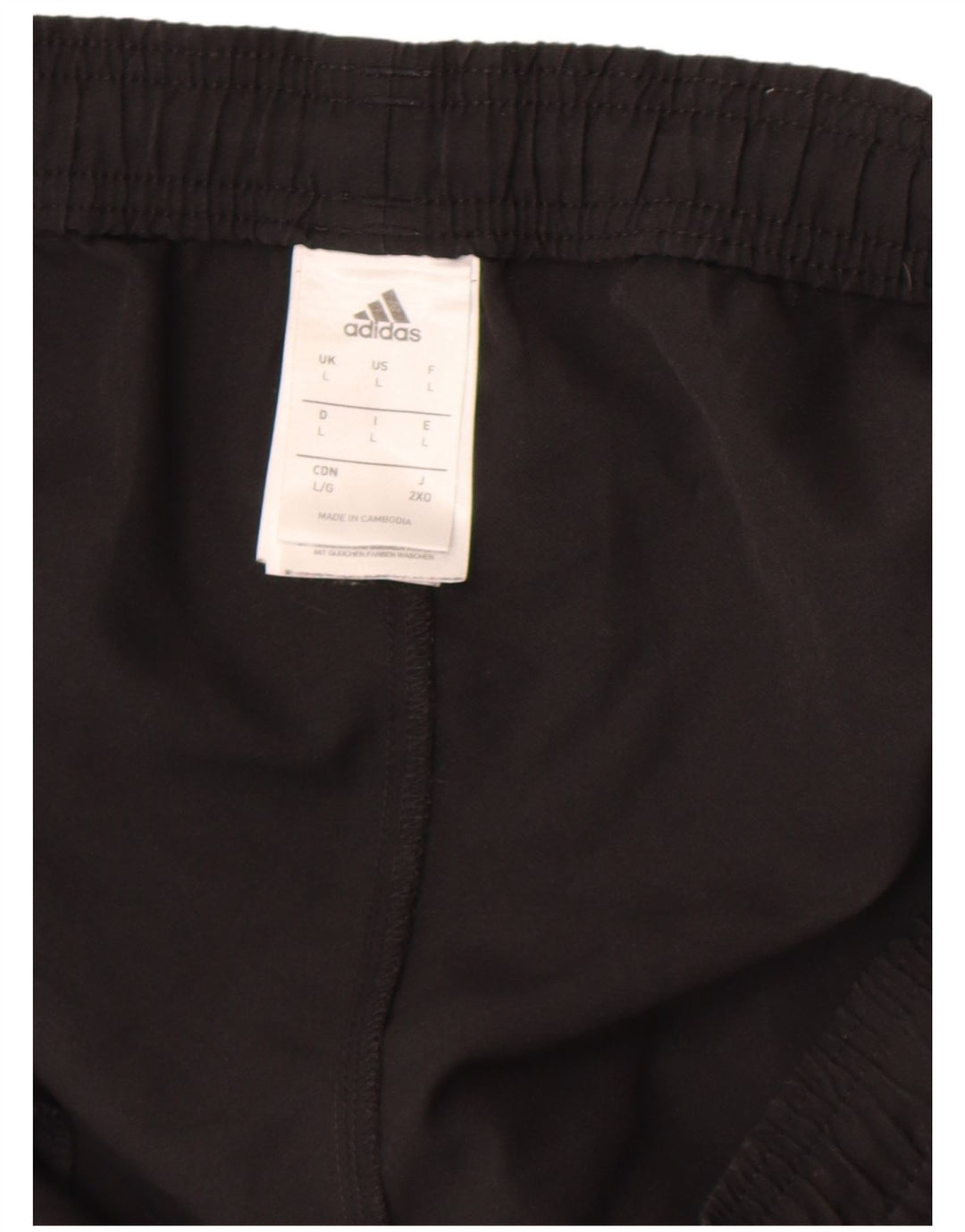 Adidas Sportsshorts til mænd, store sorte polyester