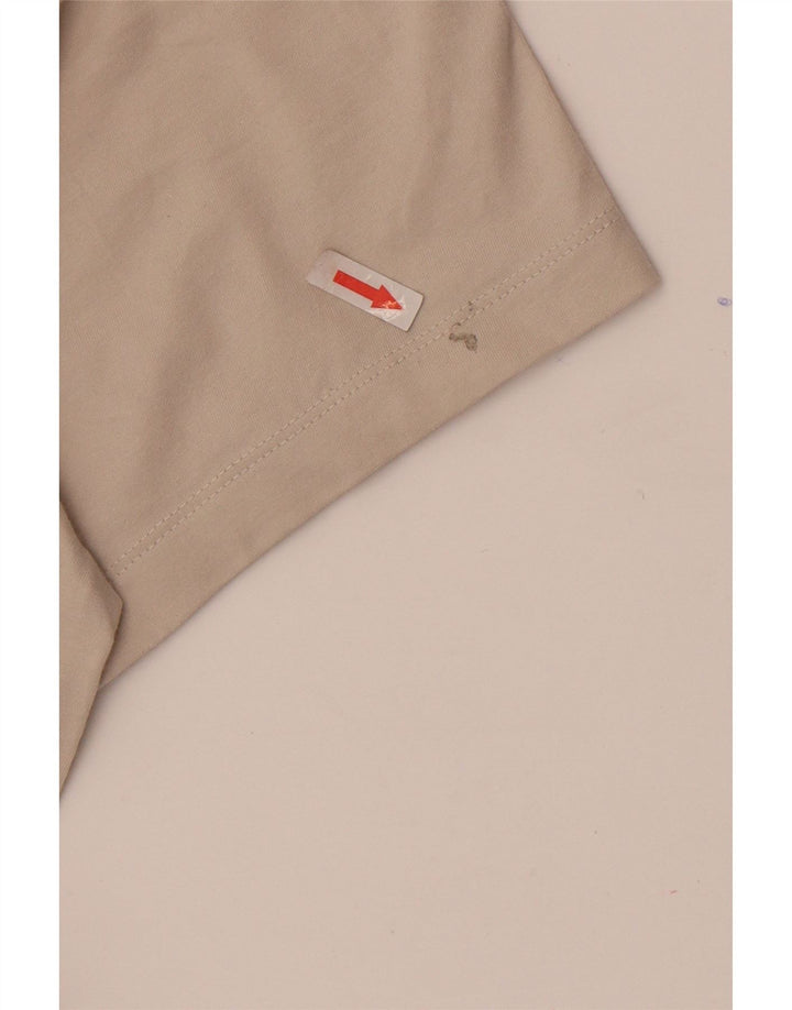 Nike grafisk T-shirt top til mænd 2XL beige bomuld