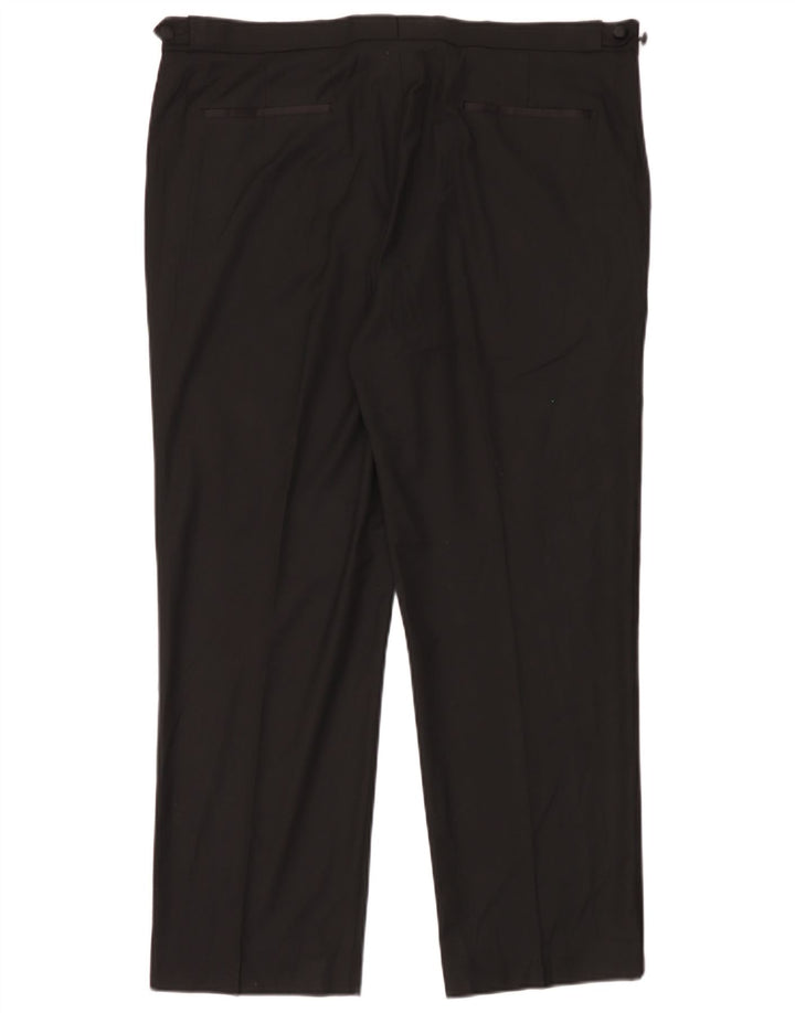 Marks & Spencer Herre Regular Fit Suit Bukser W40 L29 Sort Polyester