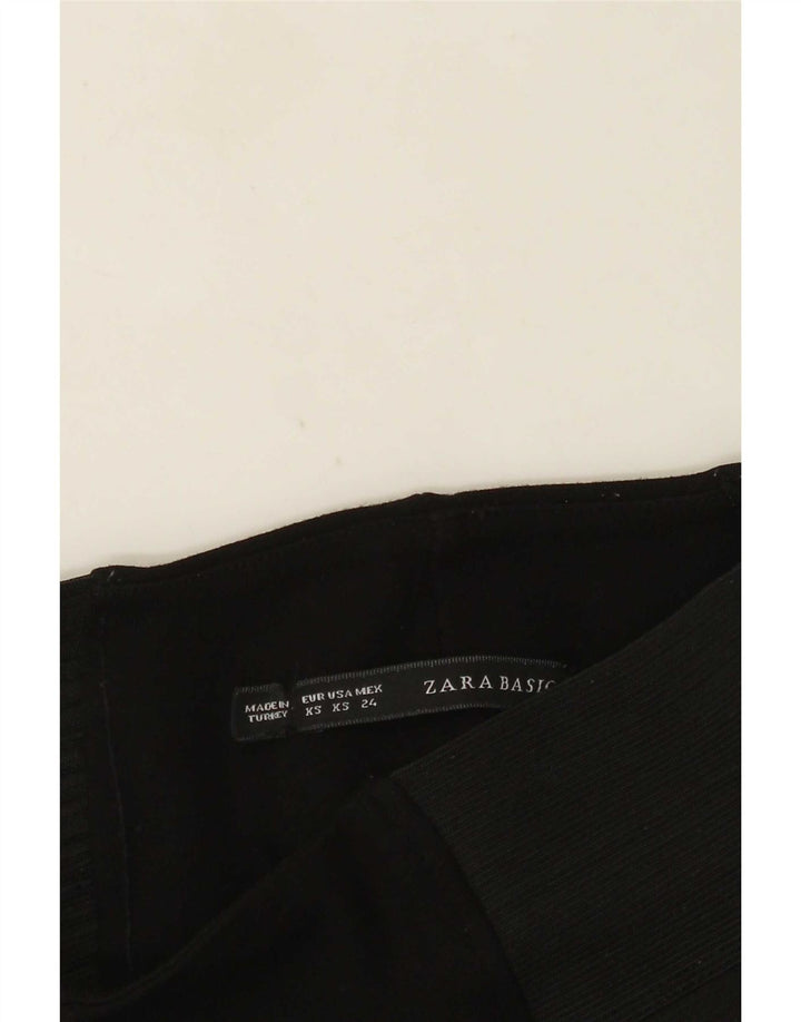Zara Dame Leggings UK 4 XS Sort