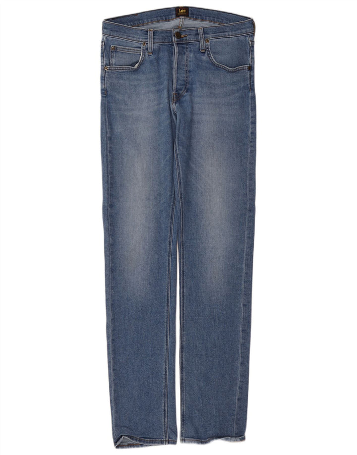 Lee Mens Daren Straight Jeans W32 L36 Blå Bomuld