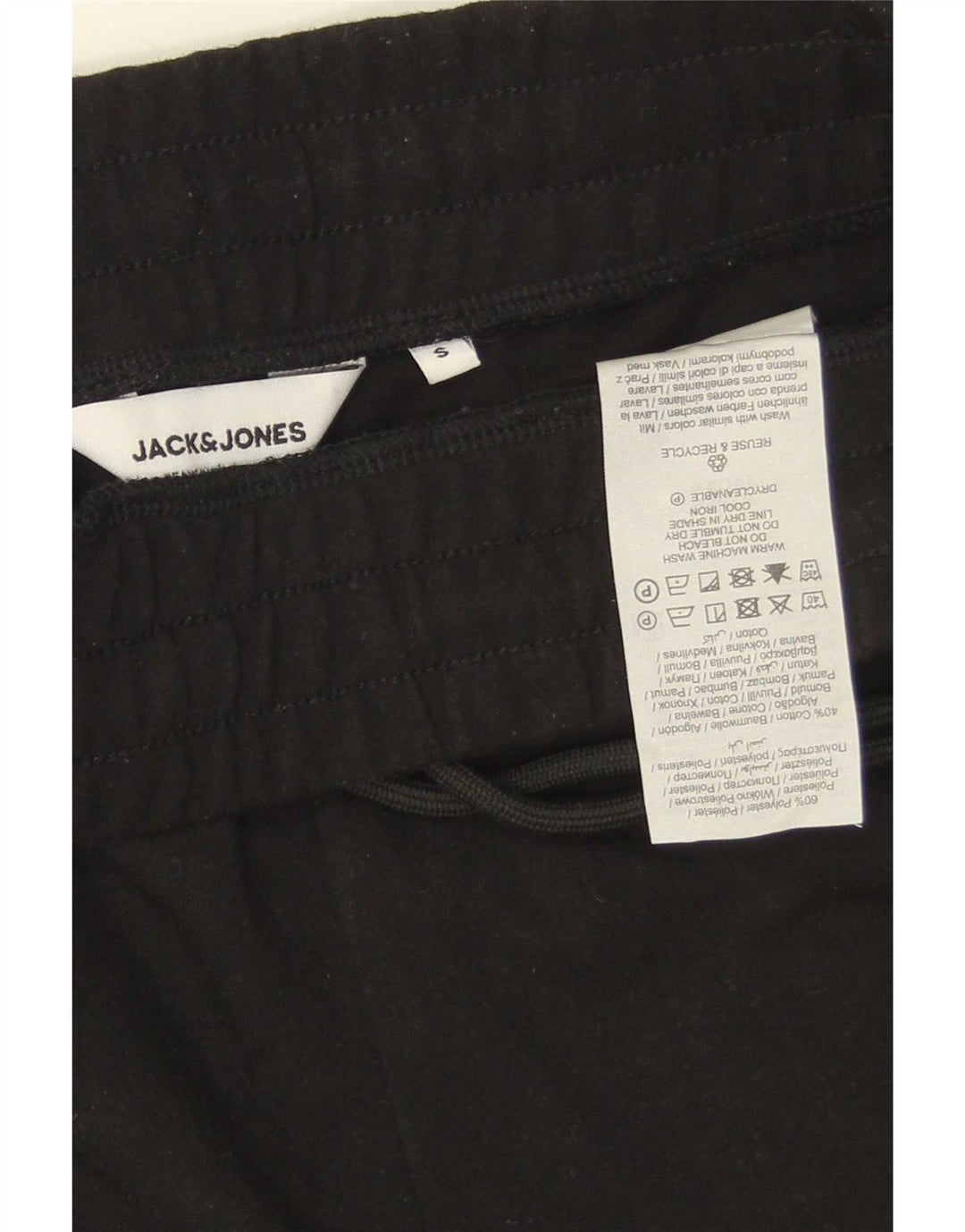 Jack & Jones Sportsshorts til mænd Små sorte polyester