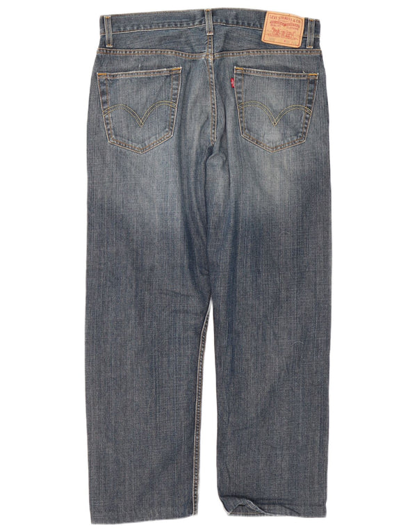 Levi's Herre 505 Regular Fit Straight Jeans W36 L29 Blå Bomuld