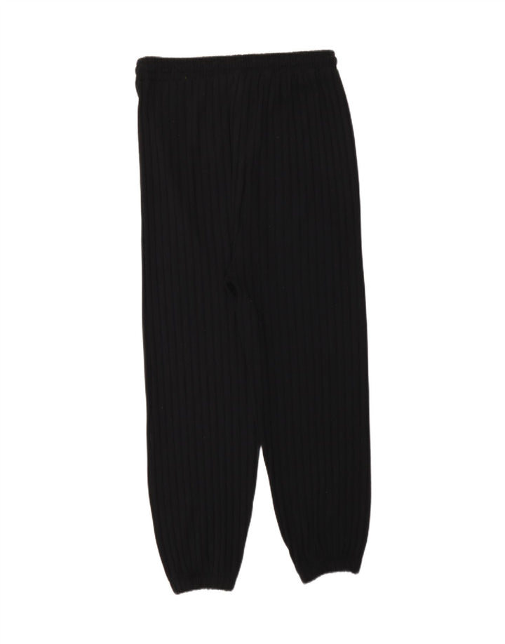 ZARA Womens Tracksuit Trousers Joggers UK 12 Medium  Black Cotton Vintage Zara and Second-Hand Zara from Messina Hembry 