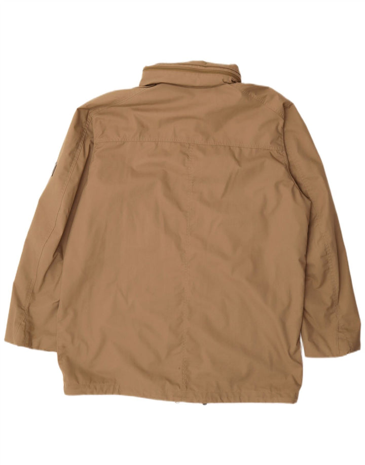 Jack Wolfskin Herre Hooded Utility Jacket UK 44 XL Beige Polyester