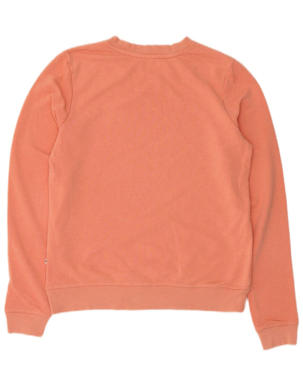 Roxy Womens Graphic Sweatshirt Jumper UK 10 Small Pink Cotton