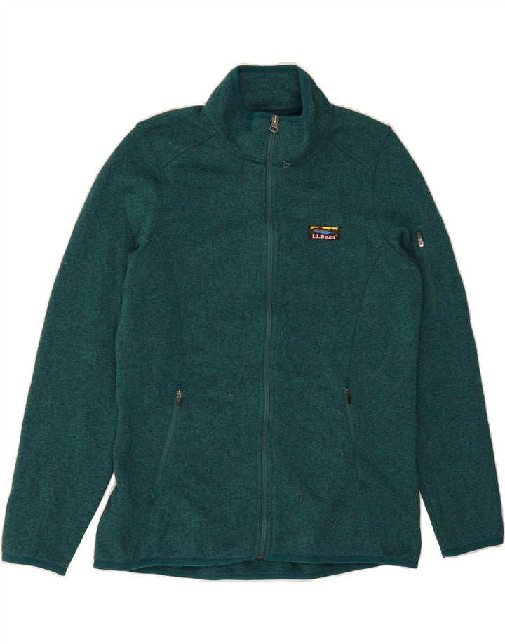 L.L.BEAN Womens Tracksuit Top Jacket UK 14 Medium Green Polyester Vintage L.L.Bean and Second-Hand L.L.Bean from Messina Hembry 