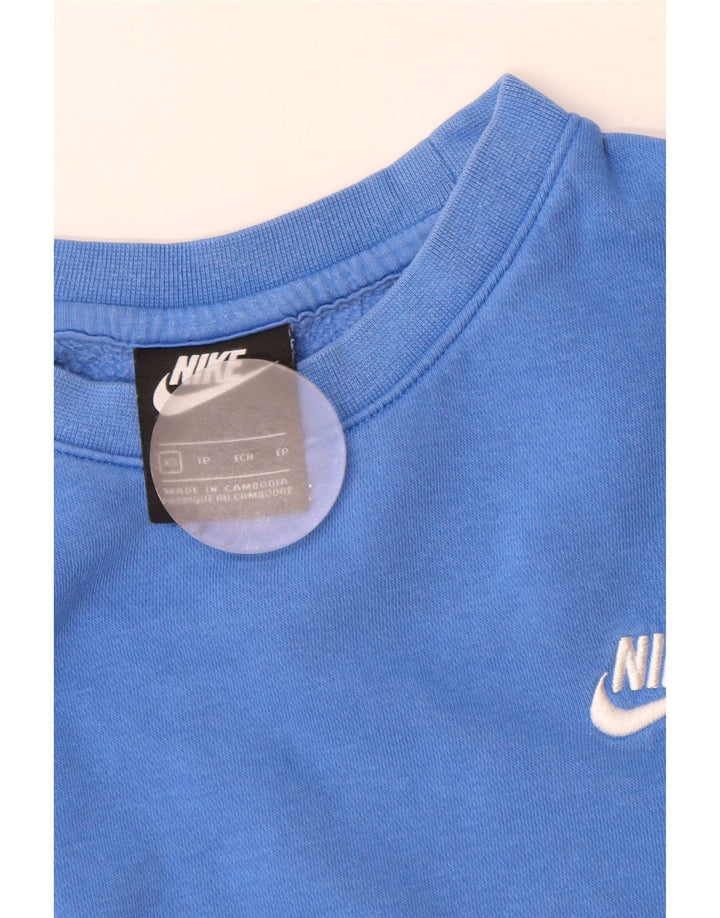 Nike Sweatshirt til mænd XS Blå bomuld