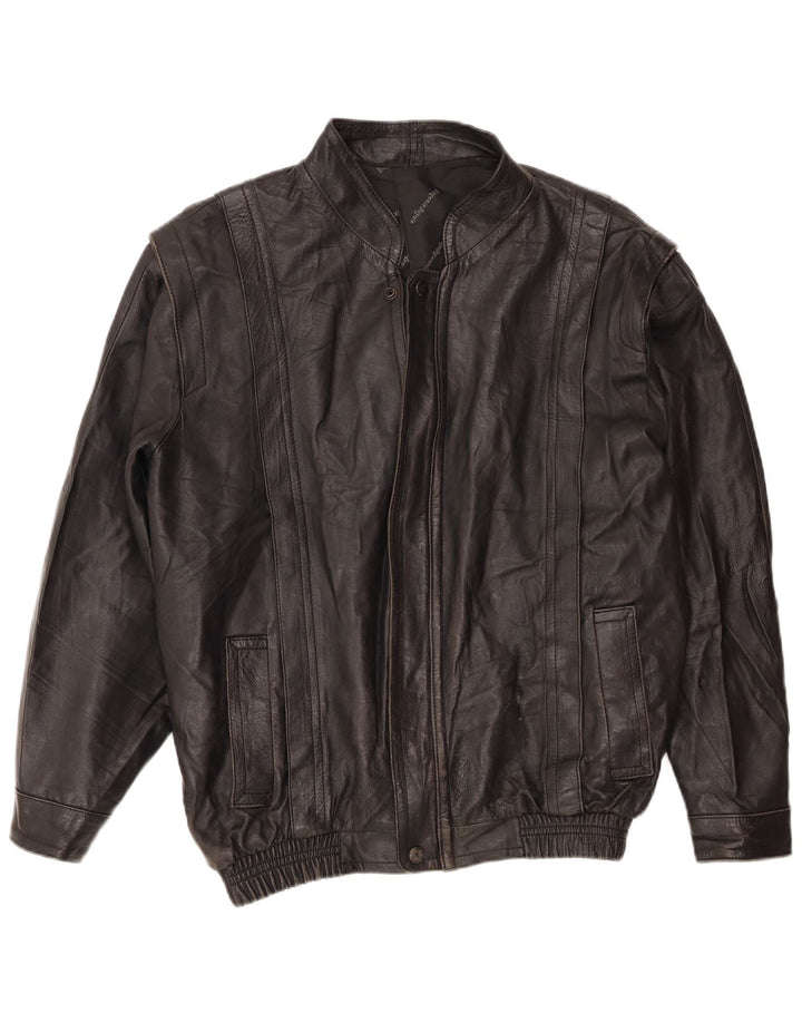 Vintage herre læderjakke UK 36 Small Black
