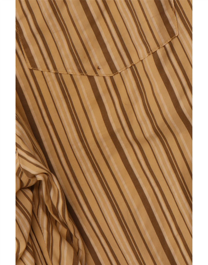 VINTAGE Chino Shorts til mænd Medium W32 Beige stribet bomuld