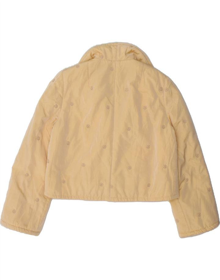 VINTAGE Womens Bolero Jacket UK 14 Large Yellow Vintage Vintage and Second-Hand Vintage from Messina Hembry 