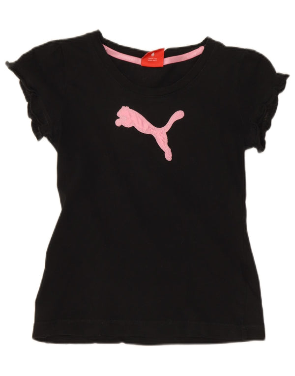 Puma piger grafisk t-shirt top 9-10 år sort