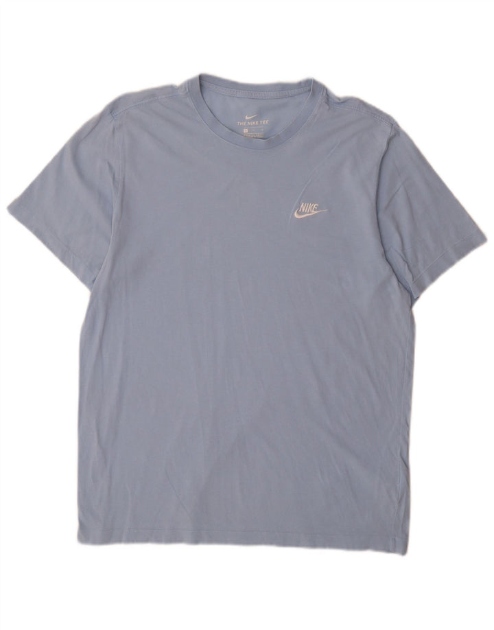 Nike T-shirt top til mænd, stor blå bomuld