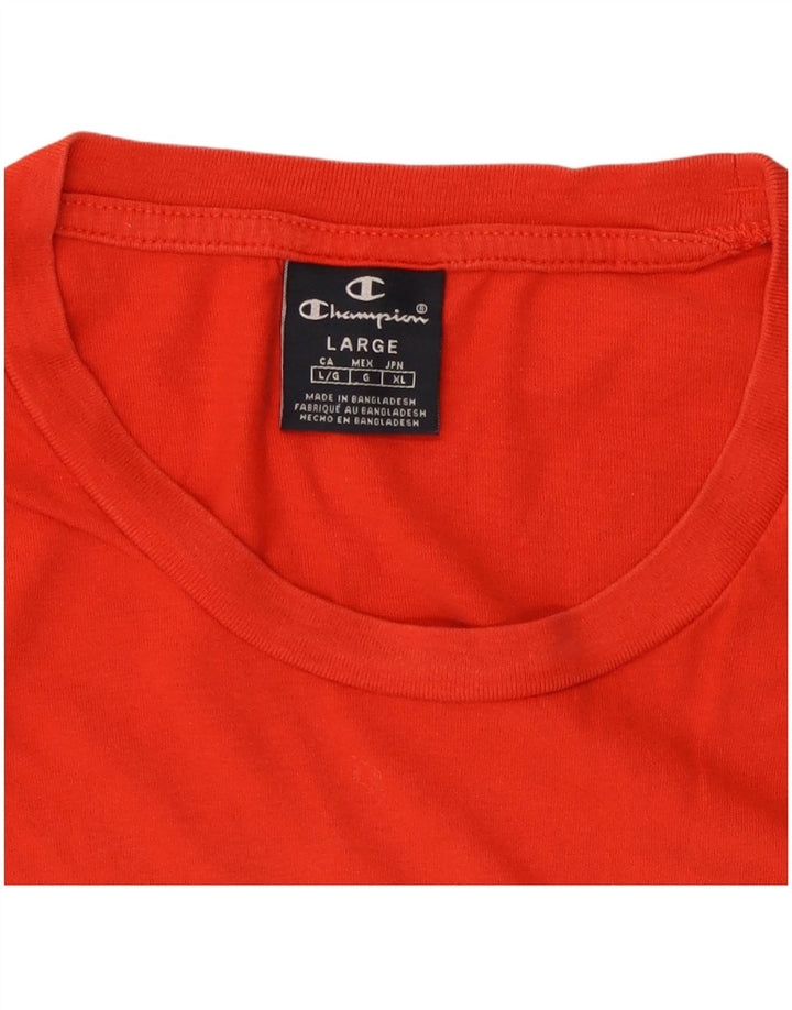 Champion Herre Grafisk T-Shirt Top Stor Rød