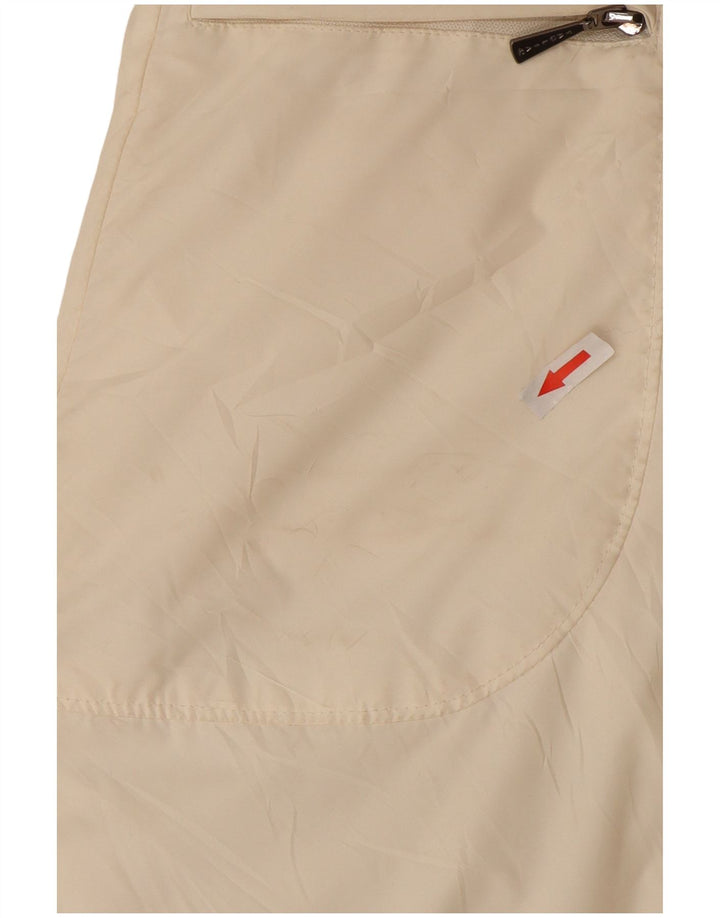 Vintage polstret frakke til kvinder IT 48 XL Off White Polyester