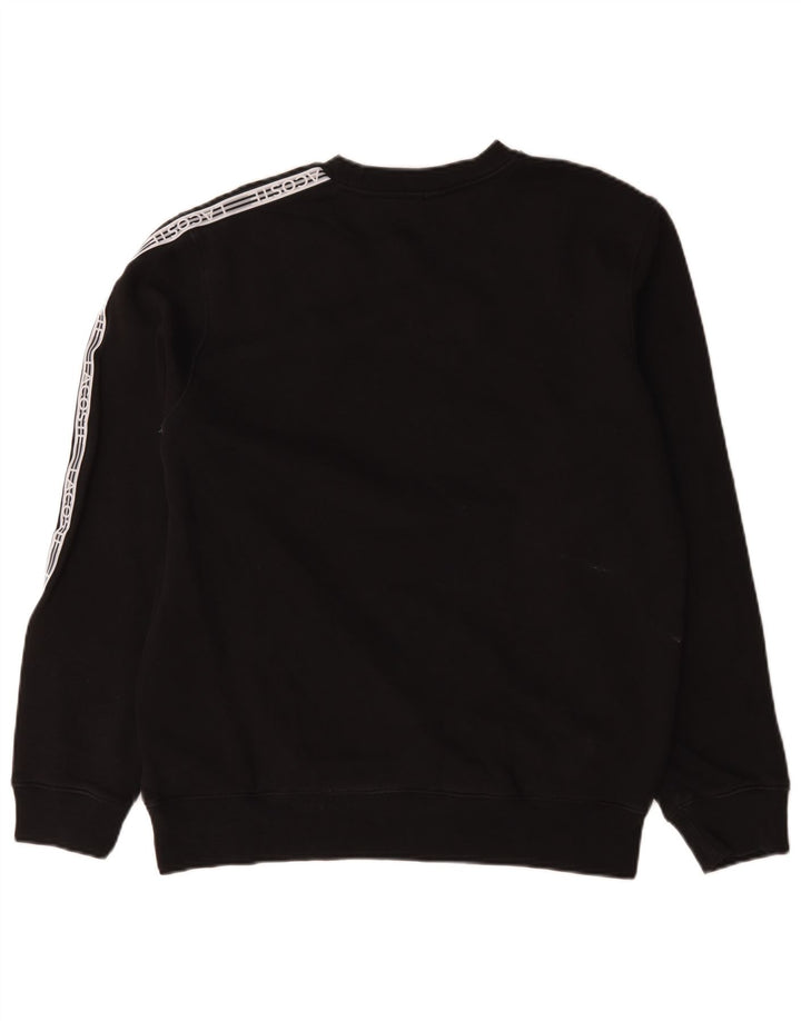 Lacoste Herre Grafisk Sweatshirt Jumper Størrelse 5 Stor Sort Colourblock