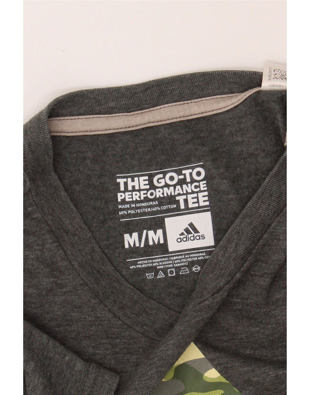 ADIDAS Mens Graphic T-Shirt Top Medium Grey Polyester Vintage Adidas and Second-Hand Adidas from Messina Hembry 