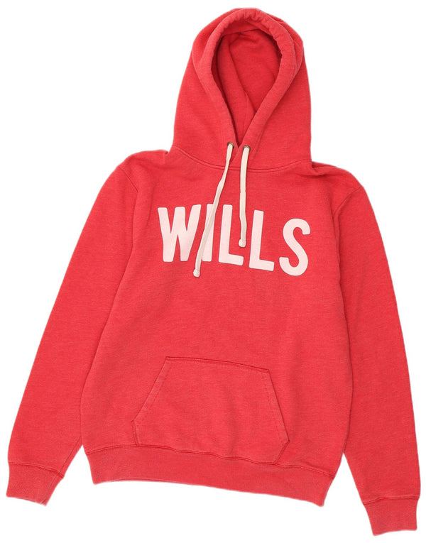 Jack Wills Grafisk hættetrøje til mænd Medium Pink Bomuld