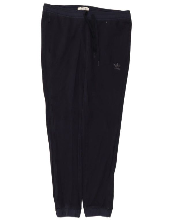 Adidas Dame træningsdragt Bukser Joggers UK 16 Large Navy Blue Cotton