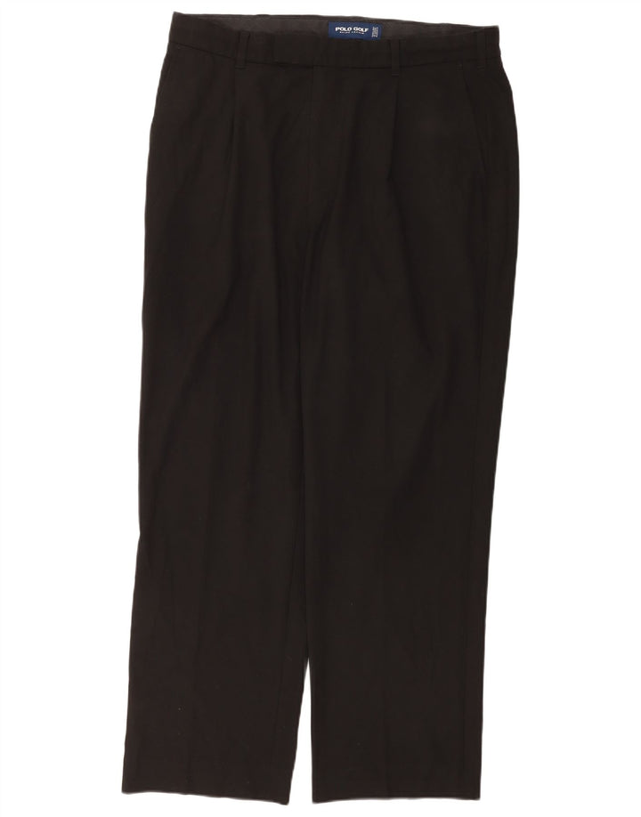 Ralph Lauren Herre Pegged Chino Bukser W36 L32 Sort Polyester