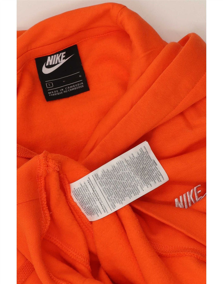 Nike Herre hættetrøje Jumper Large Orange Bomuld