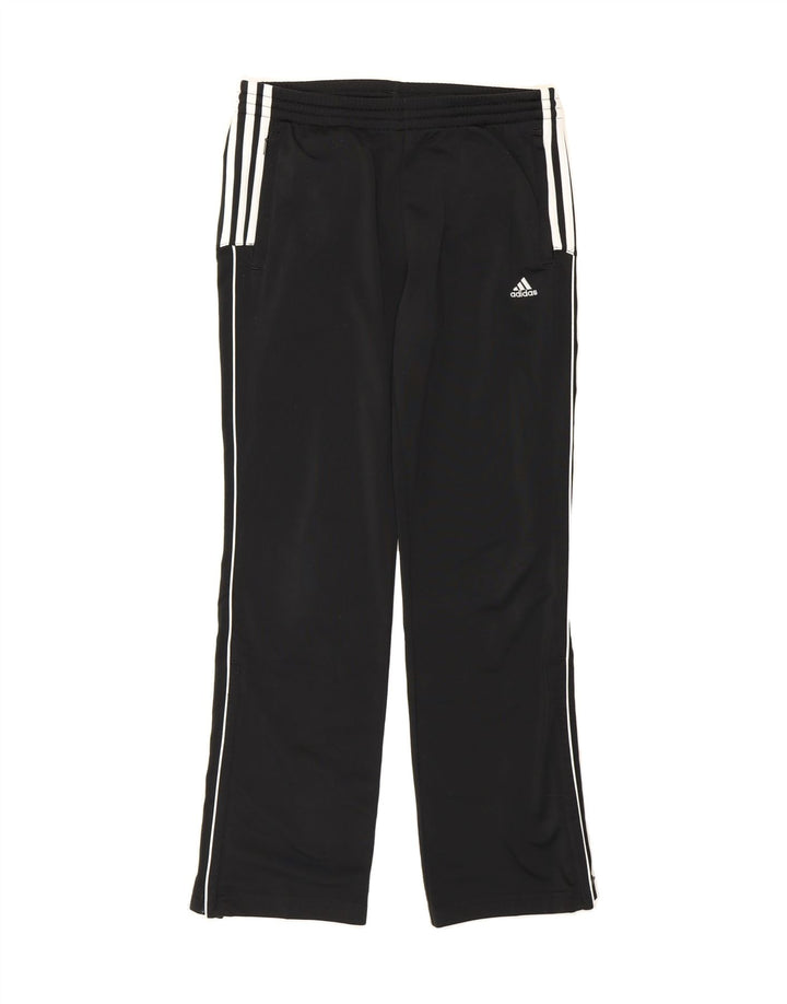 ADIDAS Boys Tracksuit Trousers 13-14 Years  Black Polyester Vintage Adidas and Second-Hand Adidas from Messina Hembry 