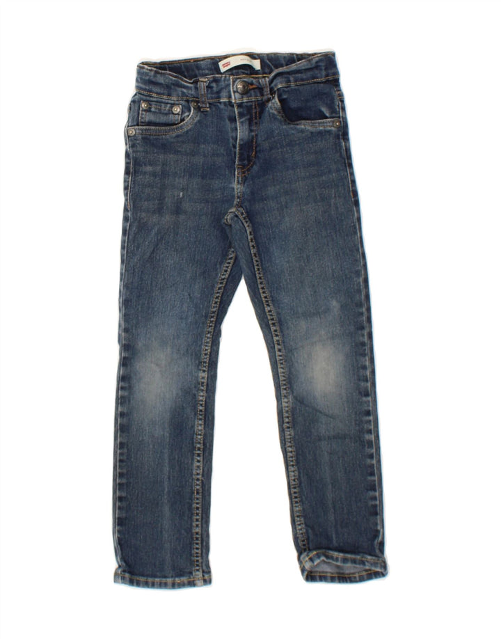 LEVI'S Boys 511 Slim Jeans 6-7 Years W22 L20 Blue Cotton Vintage Levi's and Second-Hand Levi's from Messina Hembry 