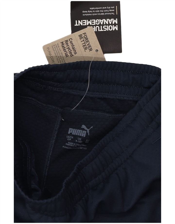 Puma træningsdragt bukser til piger 9-10 år Navy Blue Colourblock Polyester