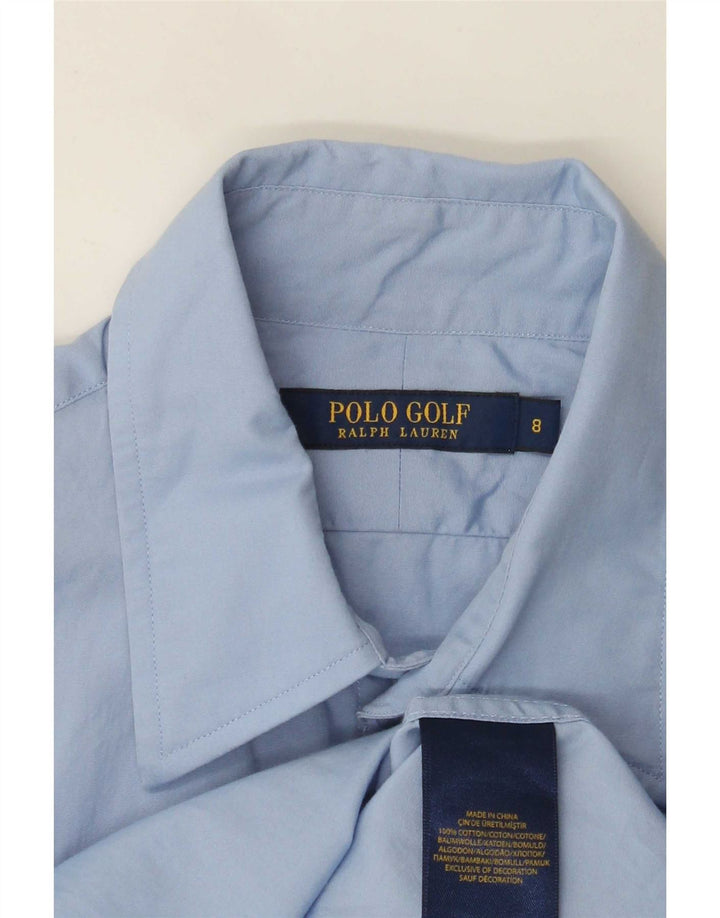 Polo Ralph Lauren Dame Golf Shirt US 8 Medium Blue Cotton