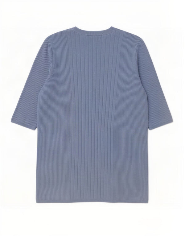 Marks & Spencer Womens Crew Neck Jumper Sweater UK 16 Large Blue