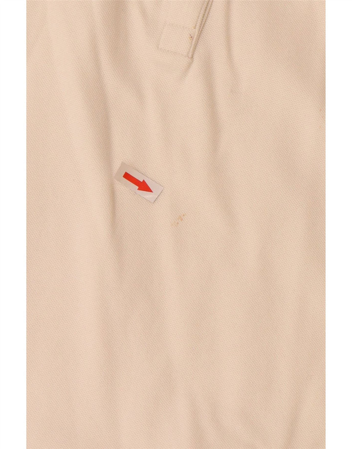 Lacoste Dame Polo Shirt Størrelse 48 XL Off White Bomuld