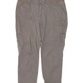 LEE Womens Relaxed Fit Cargo Cropped Trousers W38 L25 Grey | Vintage Lee | Thrift | Second-Hand Lee | Used Clothing | Messina Hembry 
