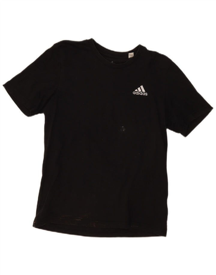 Adidas herre T-shirt top lille sort bomuld