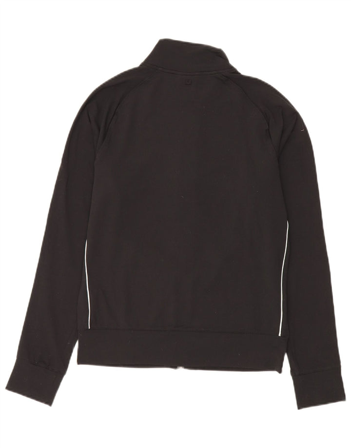 Nike træningsdragt topjakke til kvinder UK 10/12 Medium Sort Nylon