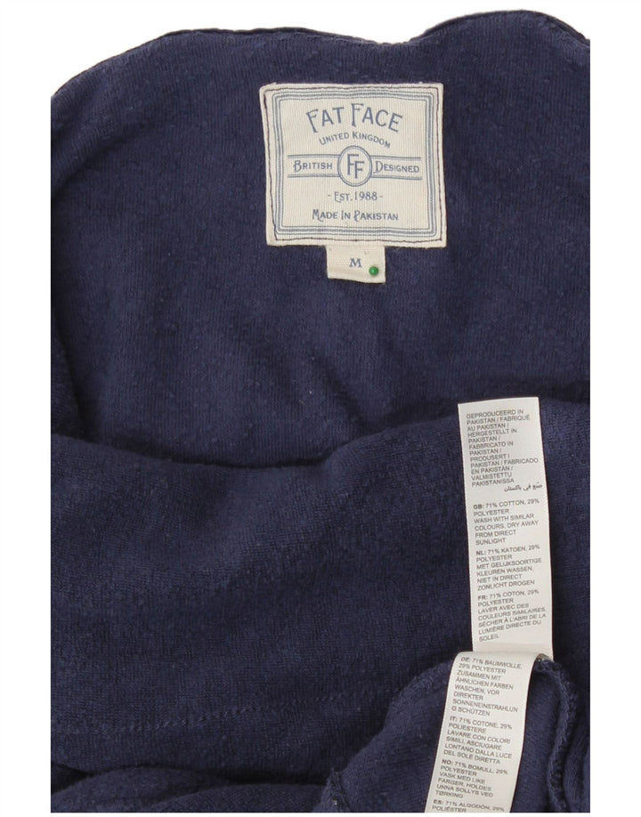 Fat Face Dame Relaxed Fit Sweatshirt Jumper UK 14 Medium Navy Blue