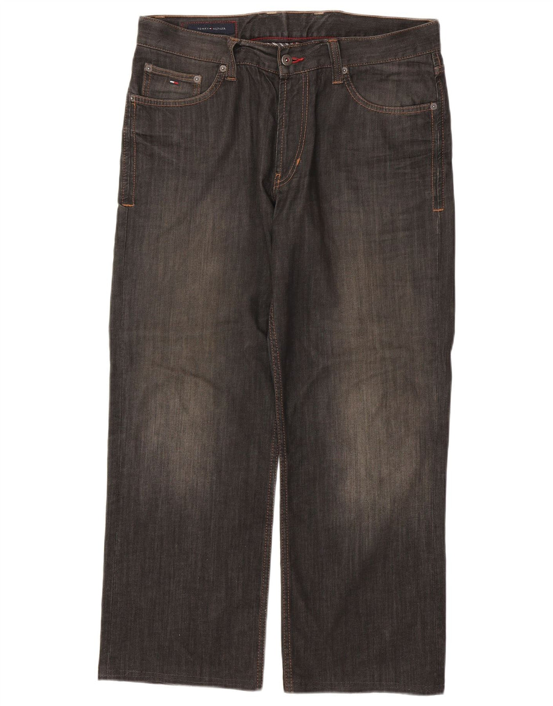 TOMMY HILFIGER Straight jeans til mænd W31 L28 Grå bomuld