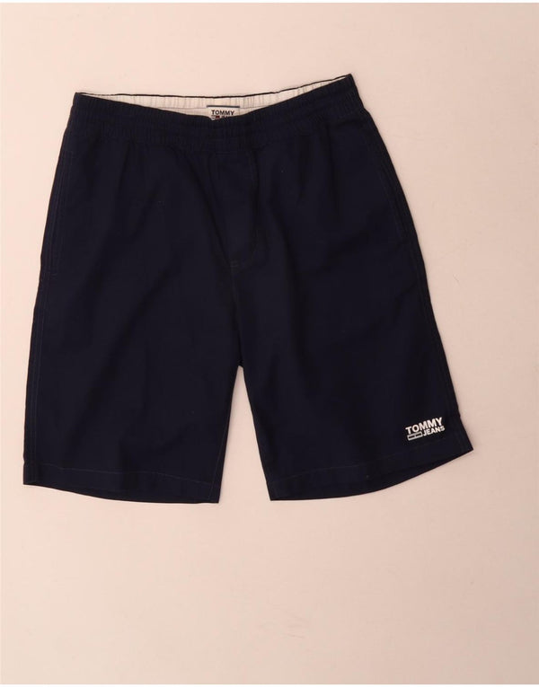 Tommy Hilfiger Herre Chino Shorts Små W28 Marineblå Bomuld