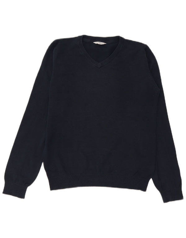 Marks & Spencer Boys sweater med V-hals 14-15 år Marineblå bomuld