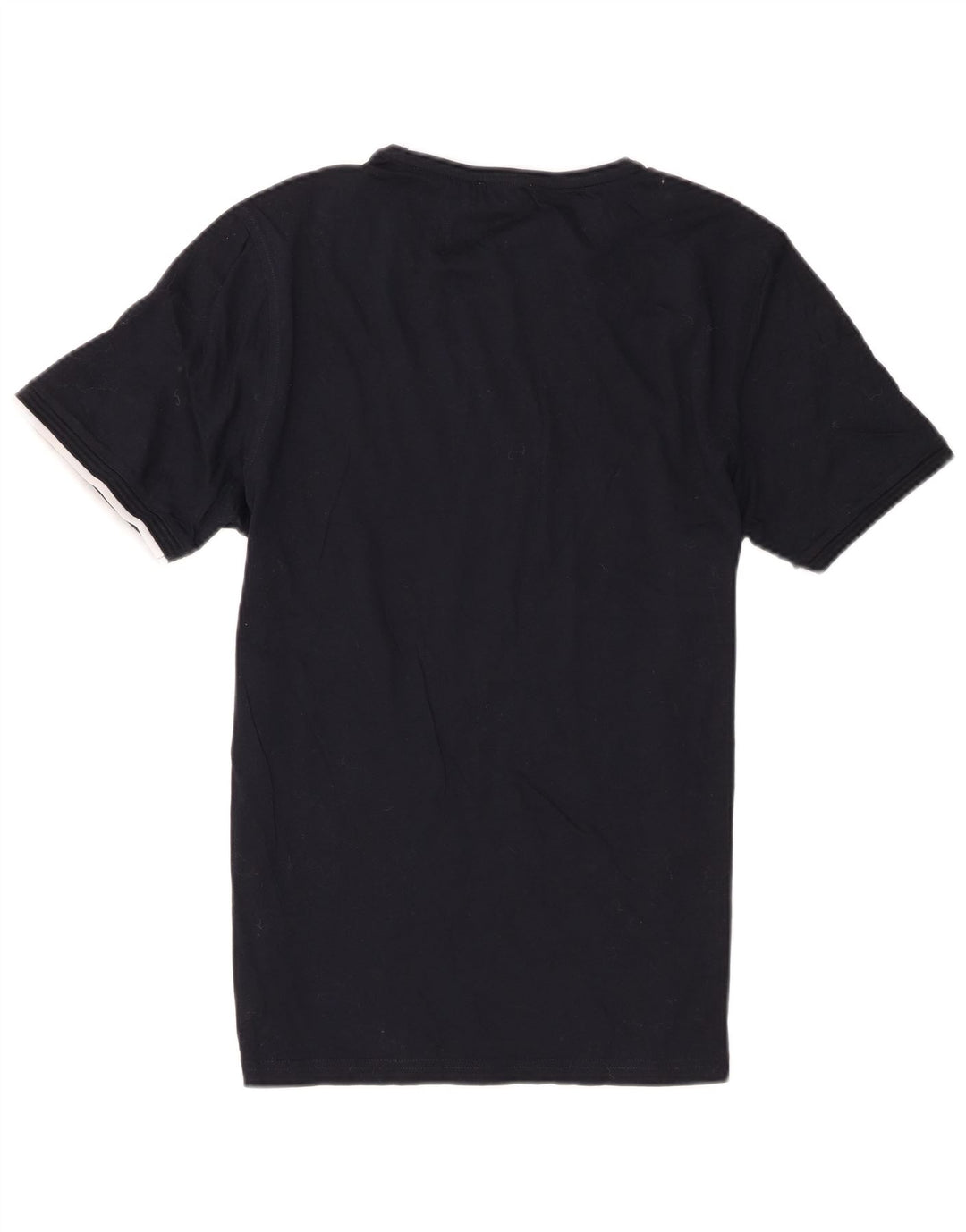 Reiss Herre Kortærmet Regular T-Shirt Top Medium Sort Bomuld